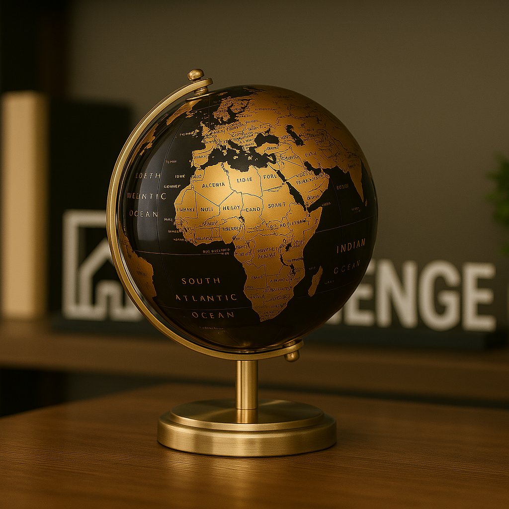 Globo Moderno Decorativo Bronze