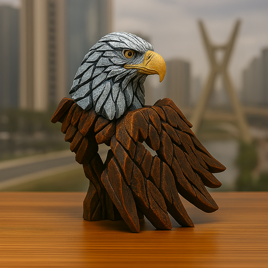 Escultura Contemporânea Animais em Resina - Peça Decorativa para Sala de Estar, Escritório, Consultório, Clínica, Contabilidade, Estante e Home Office