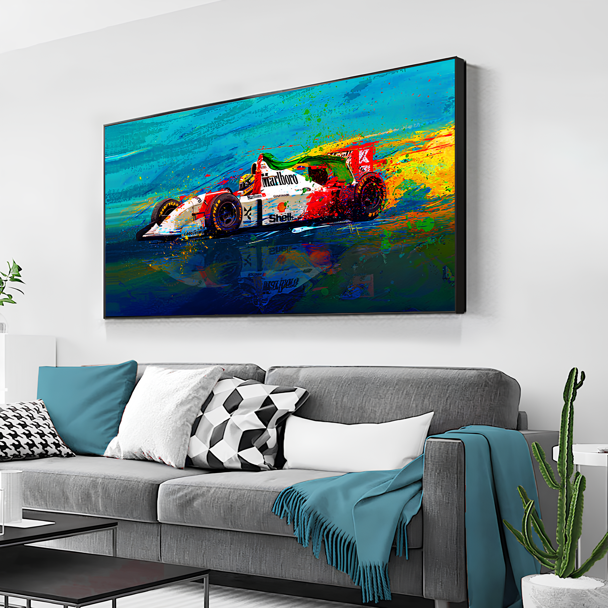 Pôster / Quadro Decorativo Fórmula 1 Ayrton S.