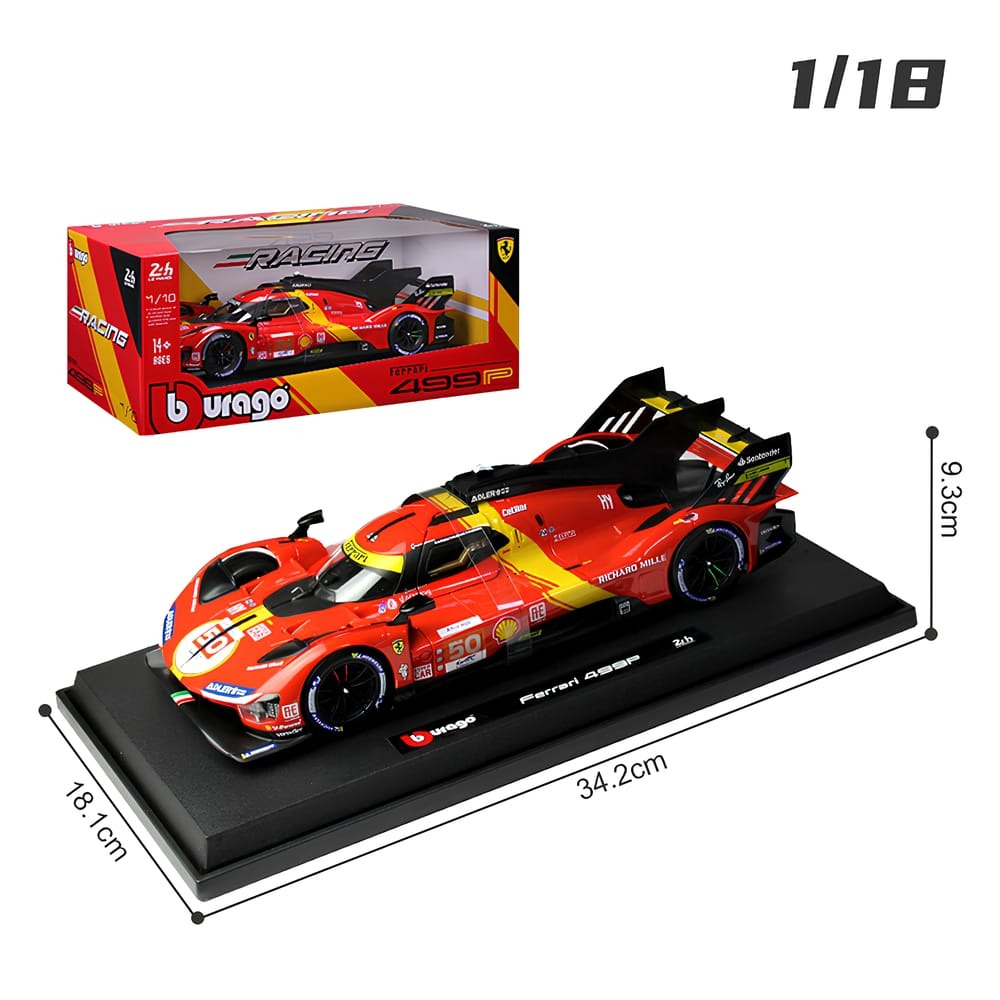 LANÇAMENTO Miniatura WEC Ferrari 499P 2023 em Metal