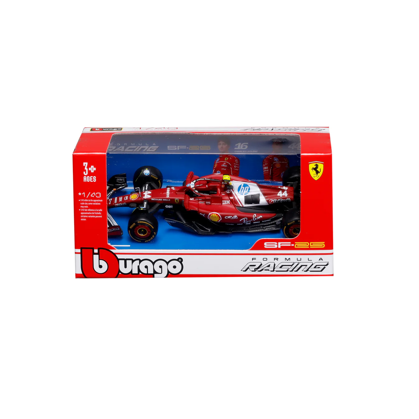 (2025) F1 Miniatura Scuderia Ferrari SF-25 #44 Lewis Hamilton 1:43