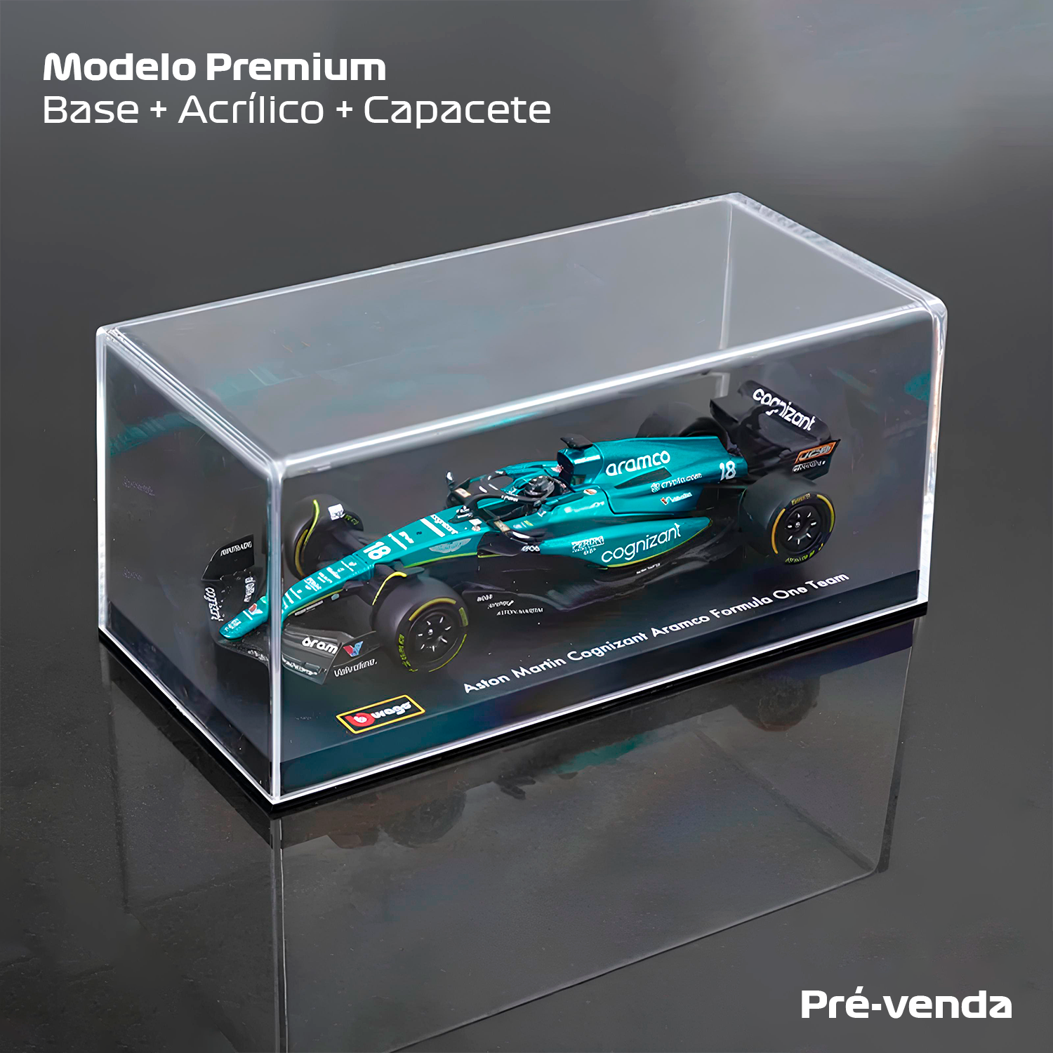 LANÇAMENTO (2023) F1 Miniatura Aston Martin A. AMR23 #18 Lance Stroll 1:43