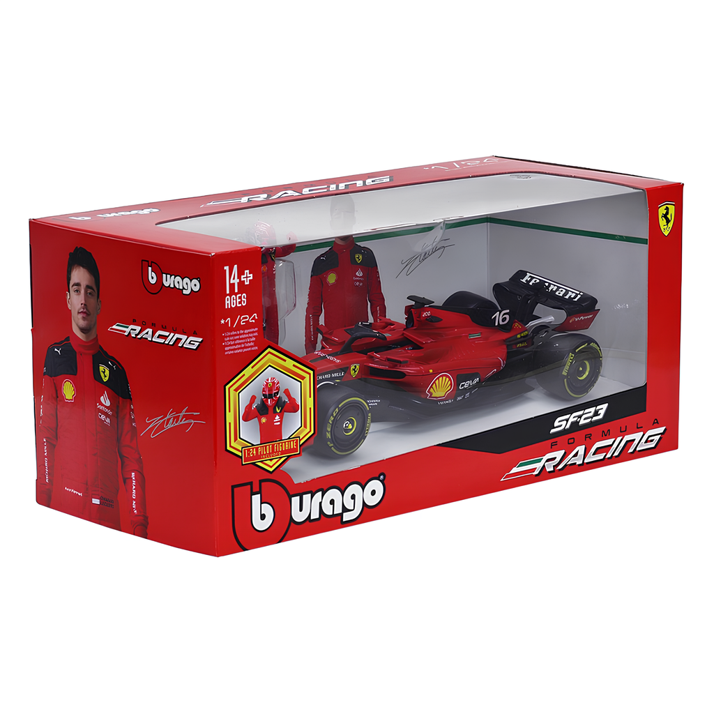 (2023) F1 Miniatura Ferrari SF-23 #16 Charles Leclerc + Piloto 1:24