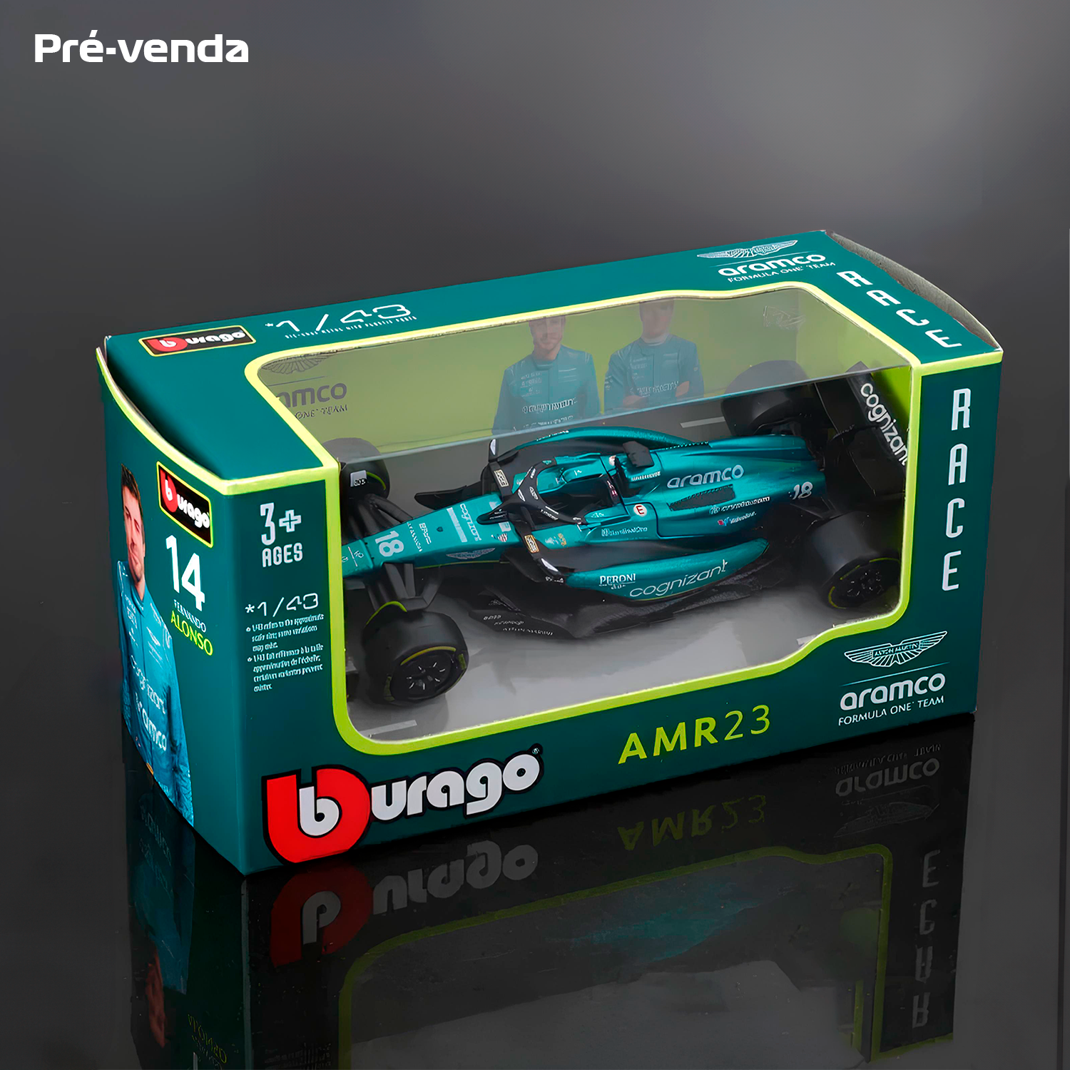 LANÇAMENTO (2023) F1 Miniatura Aston Martin A. AMR23 #18 Lance Stroll 1:43