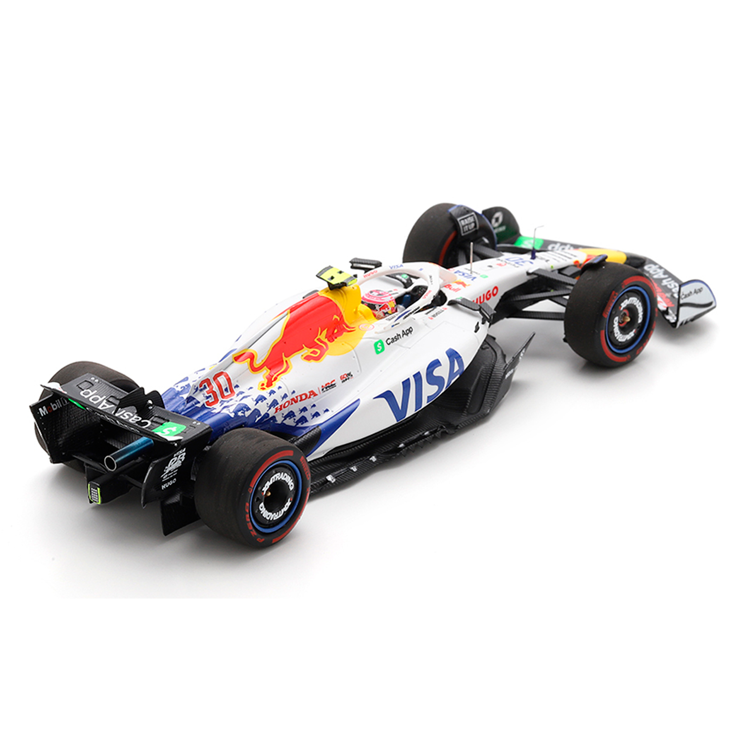 ミニカー Visa Cash App Racing Bulls VCARB 02 Fórmula 1 Racing Bulls VCARB 02 Visa Cash App Isack Hadjar GP Las
