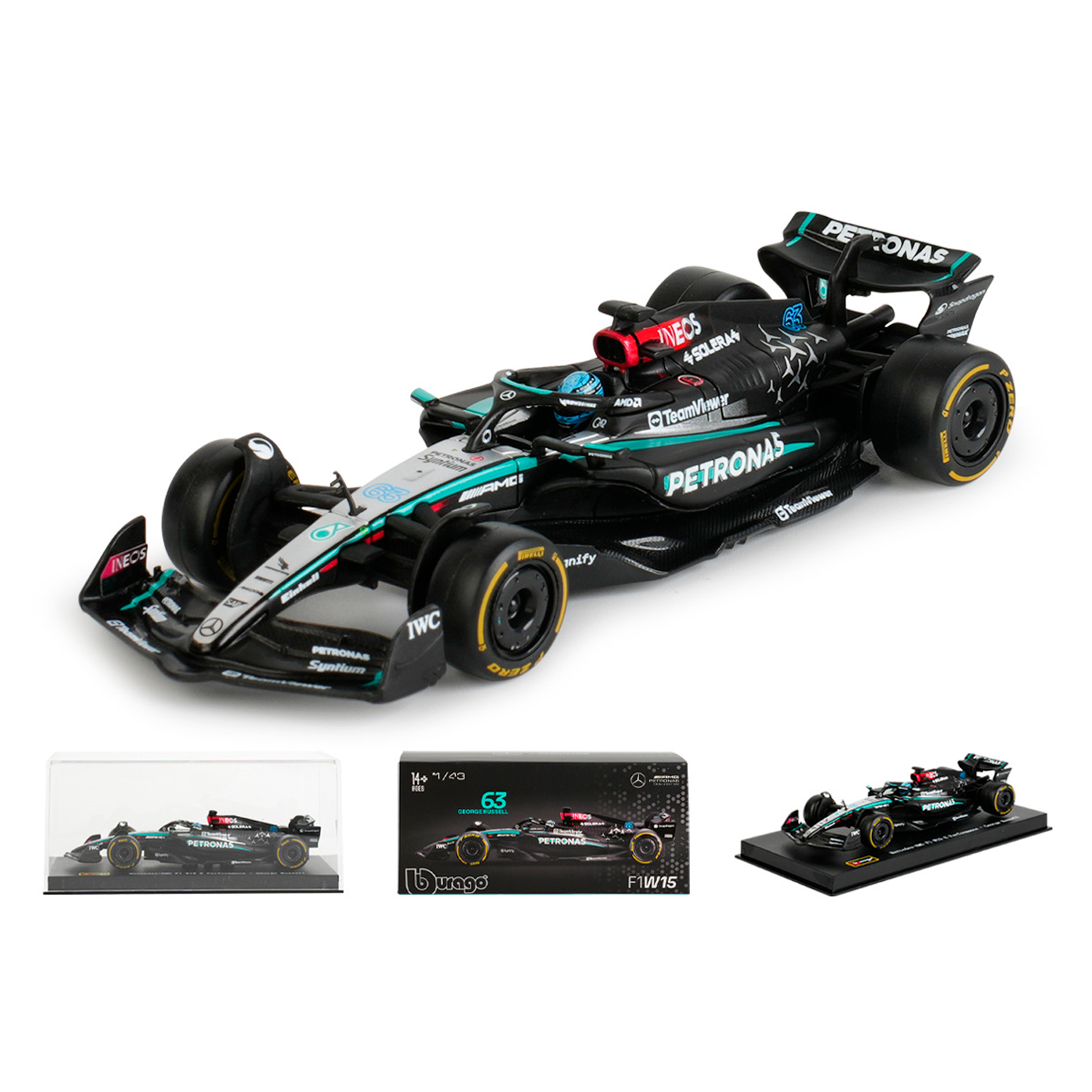 (2024) F1 Miniatura Mercedes W15 Performance 1:43