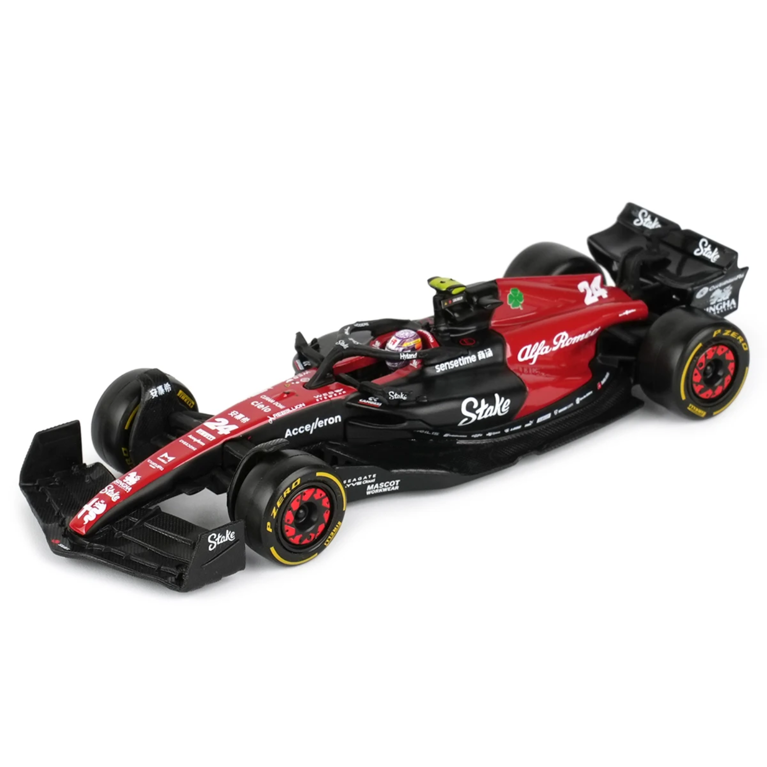 LANÇAMENTO (2023) F1 Miniatura Alfa Romeo C43 #24 Guanyu Zhou 1:43