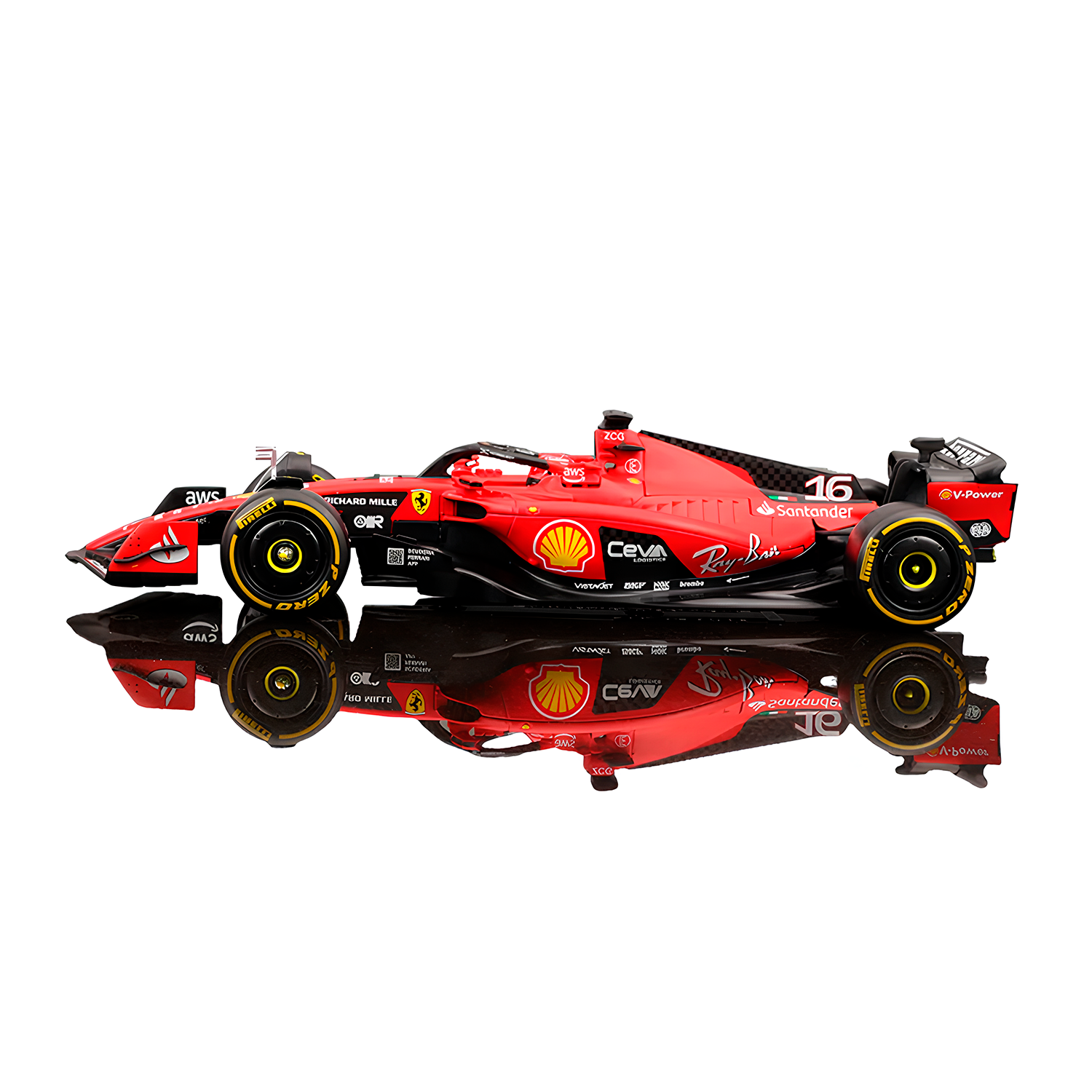 LANÇAMENTO (2023) F1 Miniatura Ferrari SF23 #16 Charles Leclerc 1:24