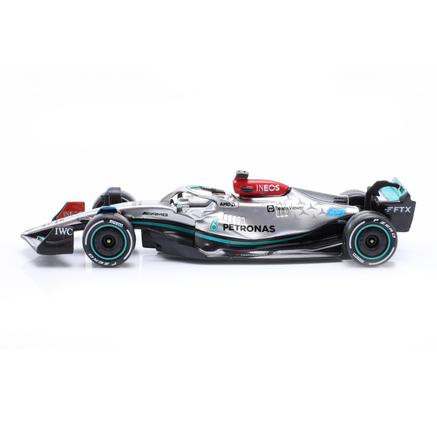 2022) F1 Miniatura Mercedes-AMG W13 #63 George Russell 1:43 – Homenge