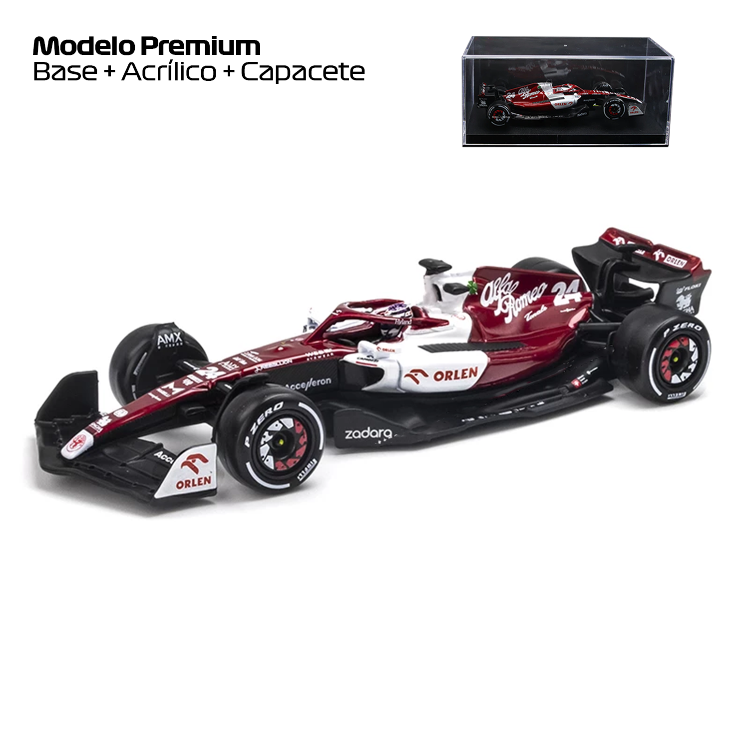 ミニカー Alfa Romeo F1 Team 2022 ZhouGuanyu1:43 2022) F1 Miniatura Alfa Romeo C42 #24 Guanyu Zhou – Homenge