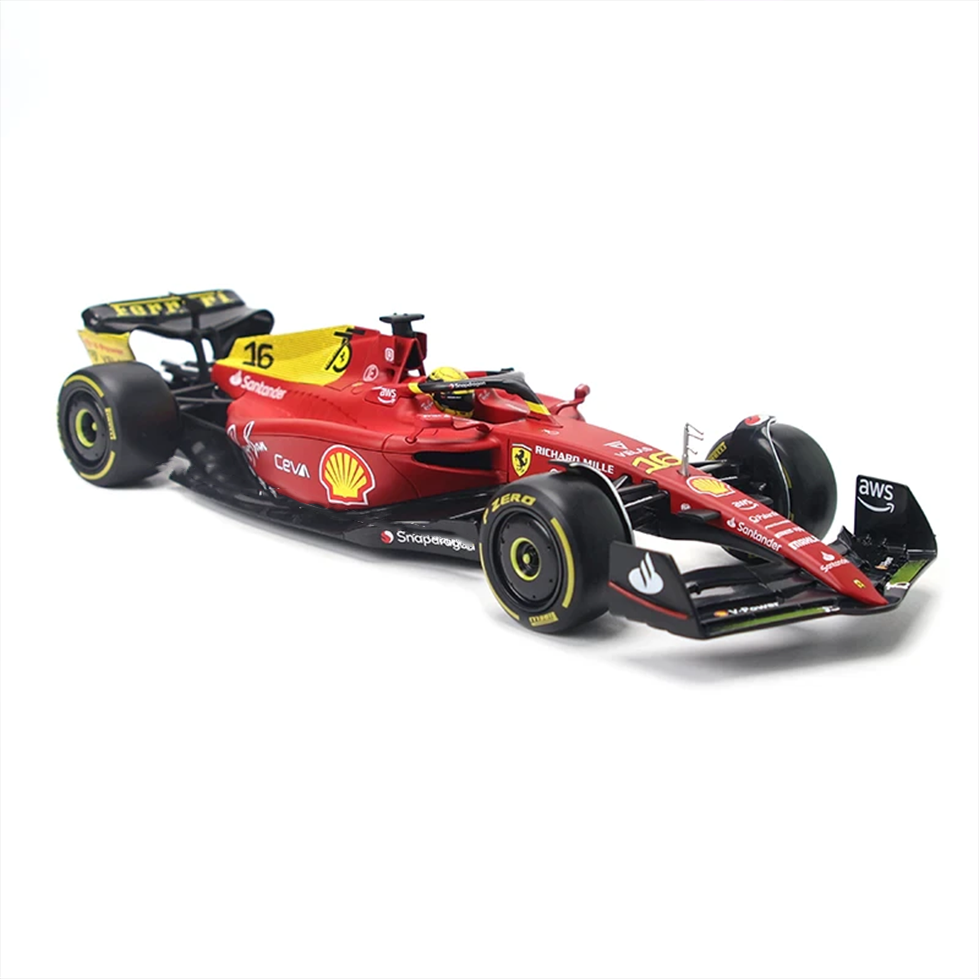 1:18 Ferrari F1-75 2022 Fórmula 1 Miniatura - Homenge