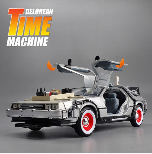 1:24 Miniatura Delorean Carro De Volta Para o Futuro - Homenge